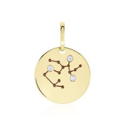 Pendentif Or Jaune Astraea Oxyde De Zirconium