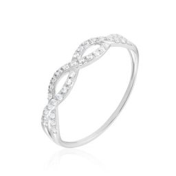 Bague Or Blanc Triston Oxyde De Zirconium