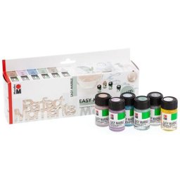 Marabu Set de peintures à effet marbré ""pastel