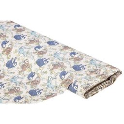 Tissu coton bio ""paresseux