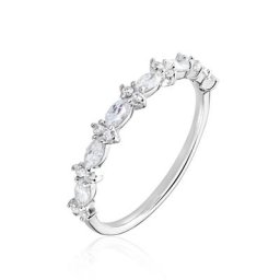 Bague Argent Blanc Coby Oxydes De Zirconium