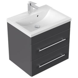 Meuble salle de bain SIA SoftClose anthracite satiné