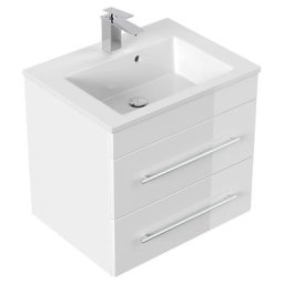 Meuble salle de bain Milet blanc brillant