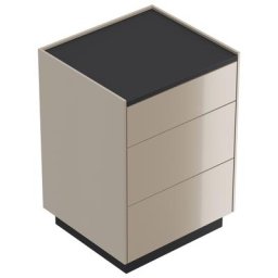 Table de chevet Lux M 50cm avec 3 tiroirs Push to Open Cubanite