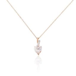 Collier Or Rose Clothilde Quartz