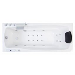 Baignoire Balnéo Ocean 160x70 à droite Made in Germany 18 buses avec robinet