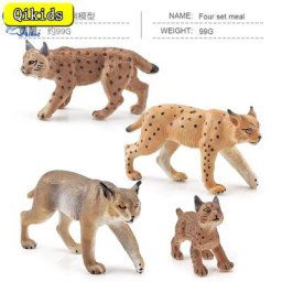 Simulation d'animaux sauvages de la forêt modèle de Lynx ornement solide statique Cognition