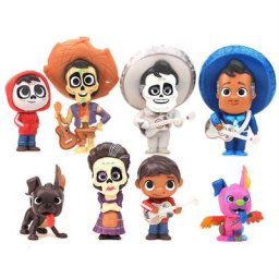 Pixars COCO Movie Figure Modèle Jouets Rick Mignon 8Pcs Ensemble
