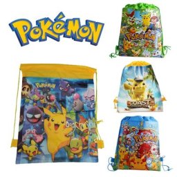 Pokemo Pikachu Proximity Wstring Pocket Cartoon Anime Non-tissé Sac de proximité Wstring Cartable