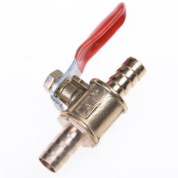Raccords de tuyau en laiton en ligne eau huile air gaz carburant vanne à bille d'arrêt