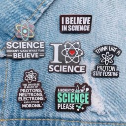 Broche géométrique en émail lettres d'amour créatives piste de planète citations amusantes I