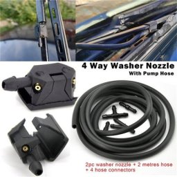 Buse de lavage de pare-brise universel 2m connecteur de Tube droit en T pour fenêtre avant pompe