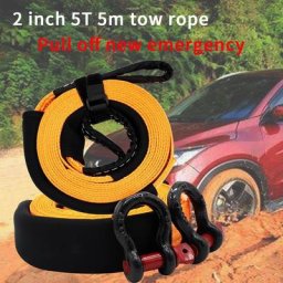 VODOOL – sangle de remorquage pour voiture robuste 5m 8 tonnes câble de sécurité avec 2