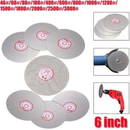 Disque de Polissage Diamant de 6 Pouces à Tour pio Meule Parallèle Grain