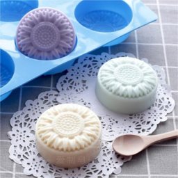 Moule à gâteau en silicone fait à la main moule à fleurs de tournesol outils de cuisson mousse