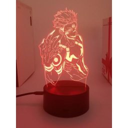 Lampe LED 3D Jujutsu Kaimmense Ryomen Sukuna pour chambre à coucher veilleuses manga figurine