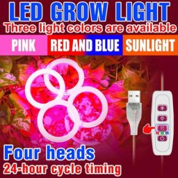 Lampe horticole de croissance LED d'intérieur 5V éclairage pour tente de croissance ampoule