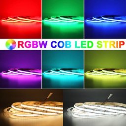 Bandes lumineuses LED COB blanc chaud/naturel/froid variable haute densité éclairage décoratif