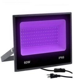 Projecteur LED UV AC85-265V 30W 60W étanche IP66 lumière noire Ultra violette pour l'extérieur