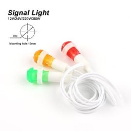 Signal lumineux indicateur néon montage sur panneau lumières rouges vertes jaunes 380V 220V