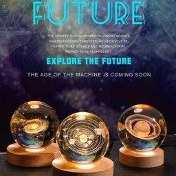 Lampe de Table LED USB en Forme de Lune et Communautés ète 3D Luminaire Décoratif d'Nik Boule de