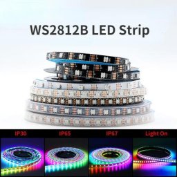 DC5V WS2812B WS2812 intelligent 5050 rvb LED bande Individuaily adressable lumière bande
