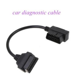 Câble de Diagnostic de voiture 16 broches mâle à femelle adaptateur à Angle droit OBD2 connecteur