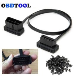 30CM 60CM 100CM J1962 Obd2 16pin Connecteur Plat Nouilles Minces OBD 2 OBDII 16 Broches Mâle À