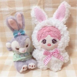 Vêtements de poupée en coton faits à la main ours en peluche lapin mouton combinaison populaire