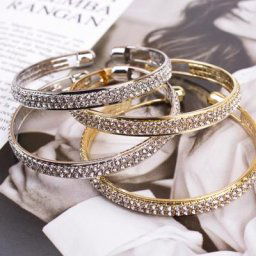 Lot de 5 bracelets ouverts simples pour femmes bijoux de haute qualité tendance or Rose argent