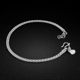 Bracelet en argent 925 pour hommes bijoux simples original 3.5MM chaîne solide Th201116