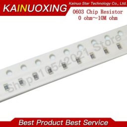 Résistances à puce 100 SMD 1/8W 0 ohm ~ 10M 0R 1K 0603 K 4K7 10K 4.7K 1 10 100 100 220 ohm 0R 1R 10R