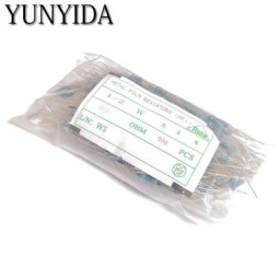 500pcs 1/2W +-1% Résistance à la Couche métallique 0.5W 1R 10R 22R 47R 100R 220R 330R 680R 1K 2K2