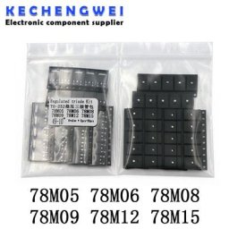 Kit de transistors 6 sortes pour TO-252 78M05 78M06 78M08 78M09 78M12 78M15 5 unités/chaque pour