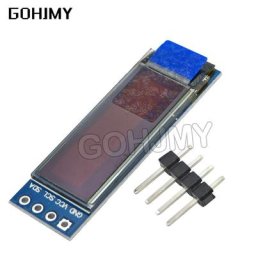 Module d'affichage LCD LED OLED blanc/bleu 3.3V ~ 5V 0.91 pouces 0.91x32 1 pièce pour Arduino