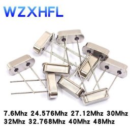 Oscillateur à cristal DIP-2 49S HC-49S Mhz 7.6M 7.6Mhz 24.576Mhz 30Mhz 32Mhz 27.12Mhz 40M 48Mhz 10