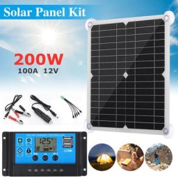 Kit de panneau solaire flexible pour batterie de voiture chargeur solaire portable contrôleur de
