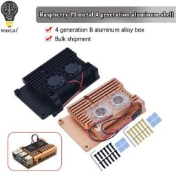 Boîtier en aluminium pour Raspberry Pi 4 ventilateur de refroidissement pour touristes coque en