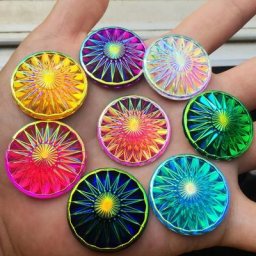 Strass Brillants AB Ronds à Dos pio en Résine Applique de lèvent de Vêtements de Charbon et de