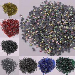 Cristal AB de haute qualité Strass blancs clairs verre Super brillant Strass fer sur pierres
