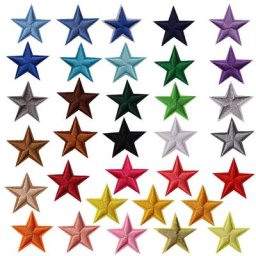 Patchs étoiles colorés pour vêtements d'enfants 10 pièces autocollants pour T-shirt à repasser sur