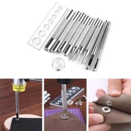 Kit d'outils d'installation de bouton de fixation de rivet pour l'artisanat du cuir kit d'outils de