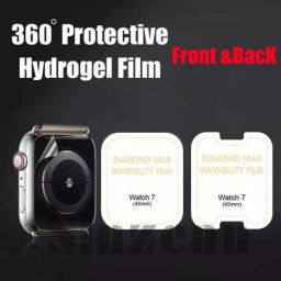Film de protection hydrogel pour Apple Watch film arrière pour iWatch S8 49mm S7 45mm 41mm