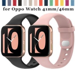 Bracelet de rechange en Silicone pour montre connectée Oppo accessoire de sport classique