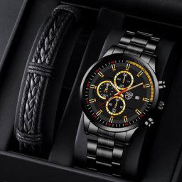 Montres de sport de luxe pour hommes montre-bracelet à Quartz en acier inoxydable décontracté