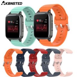 AKBNSTED – bracelet de rechange coloré en Silicone souple pour montre intelligente Xiaomi Haylou