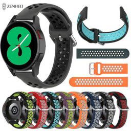 Bracelet sport en Silicone pour Samsung Galaxy Watch 4 40mm 44mm bracelet de rechange pour Samsung