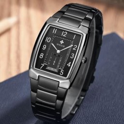 WWOOR – montre-bracelet à Quartz pour hommes nouvelle marque Top noire carrée mode de luxe