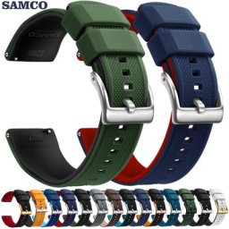 Bracelet de montre en Silicone de qualité supérieure 18mm 20mm 22mm à dégagement rapide en