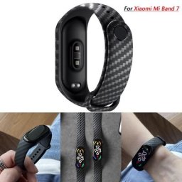 Bracelet en fibre de carbone pour Xiaomi Mi Band 7 NDavid Smartwatch Bracelet en silicone